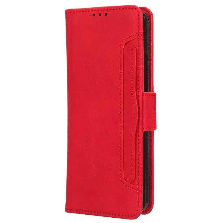 For Samsung Galaxy Z Fold6 5G Stand Case with Pencil Slot Anti-Scratch Leather Phone Cover