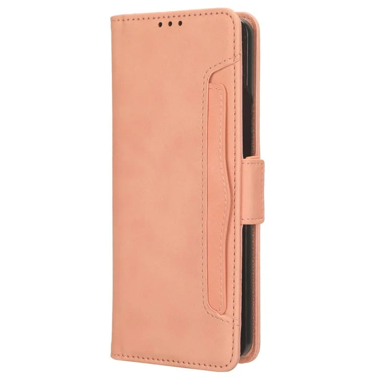 For Samsung Galaxy Z Fold6 5G Stand Case with Pencil Slot Anti-Scratch Leather Phone Cover