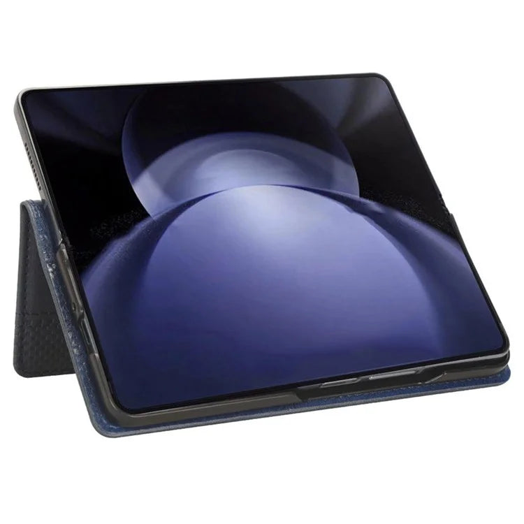 For Samsung Galaxy Z Fold6 5G Case with Pencil Holder Retro PU Leather Phone Cover