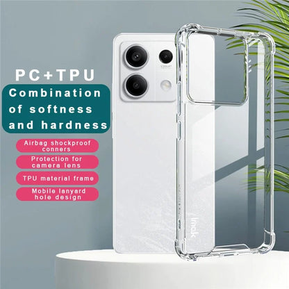IMAK For Xiaomi Redmi Note 13 Pro 5G  /  Poco X6 5G Clear Case PC+TPU Phone Cover Airbag Corners