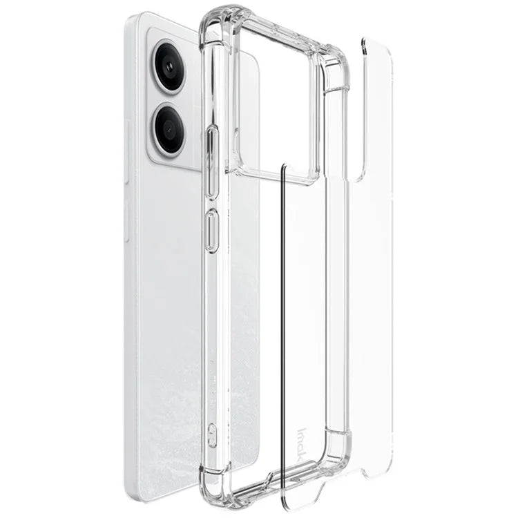 IMAK For Xiaomi Redmi Note 13 Pro 5G  /  Poco X6 5G Clear Case PC+TPU Phone Cover Airbag Corners
