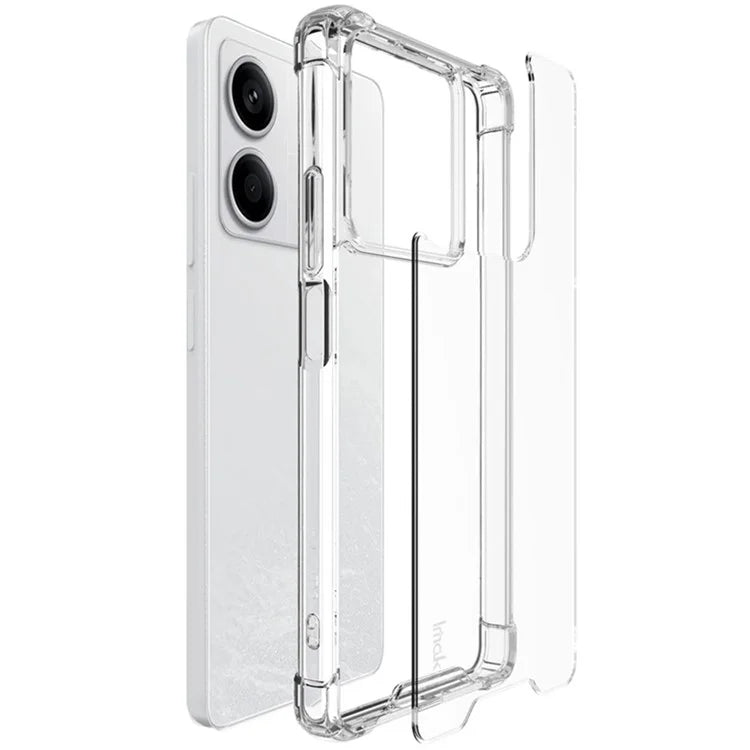 IMAK For Xiaomi Redmi Note 13 5G Case PC+TPU Clear Phone Cover Airbag Corners