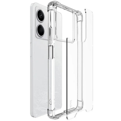 IMAK For Xiaomi Redmi Note 13 5G Case PC+TPU Clear Phone Cover Airbag Corners