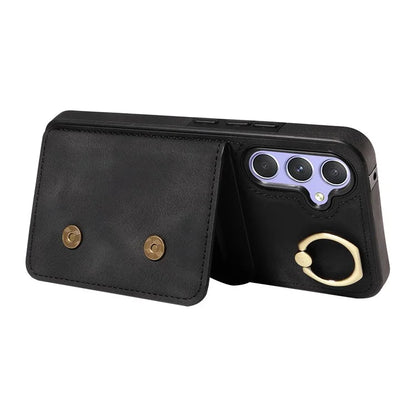 001 For Samsung Galaxy A54 5G Case Card Slots Leather Back Cover Anti-Drop Kickstand