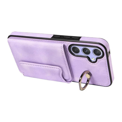 001 For Samsung Galaxy A54 5G Case Card Slots Leather Back Cover Anti-Drop Kickstand