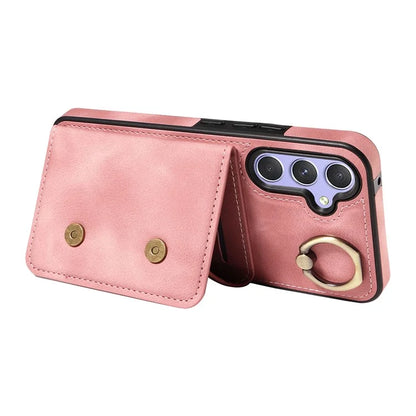 001 For Samsung Galaxy A54 5G Case Card Slots Leather Back Cover Anti-Drop Kickstand