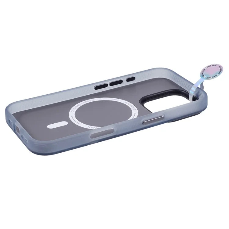YOUNGKIT Technology Series for iPhone 16 Pro Case Compatible with MagSafe PC+TPU Matte Phone Cover IMD Pattern