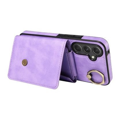 002 For Samsung Galaxy A54 5G Case Leather Card Holder Phone Case Crossbody Strap