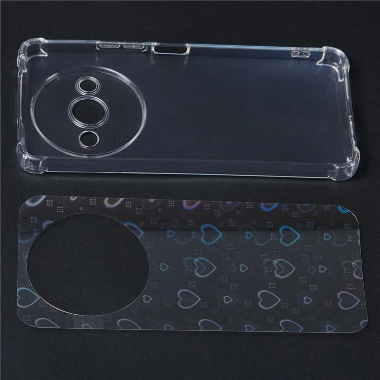 For Xiaomi Redmi A3 4G / Poco C61 4G Case with Card Paper Protective TPU Phone Cover