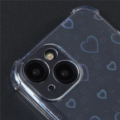 For iPhone 15 Shockproof Case Soft TPU Phone Cover with Card Paper