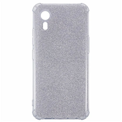For Samsung Galaxy Xcover7 Clear Case Anti-Drop TPU Back Phone Cover with 4 Removable Papers