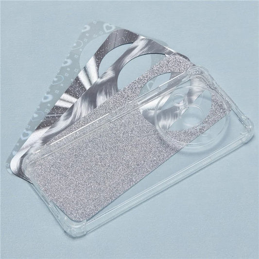For Xiaomi Redmi A3 4G Clear Phone Case Protective TPU Back Cover with 4 Removable Papers