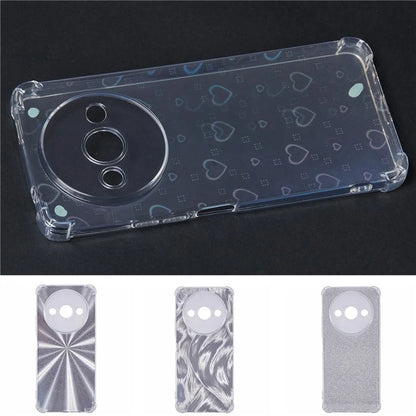 For Xiaomi Redmi A3 4G Clear Phone Case Protective TPU Back Cover with 4 Removable Papers