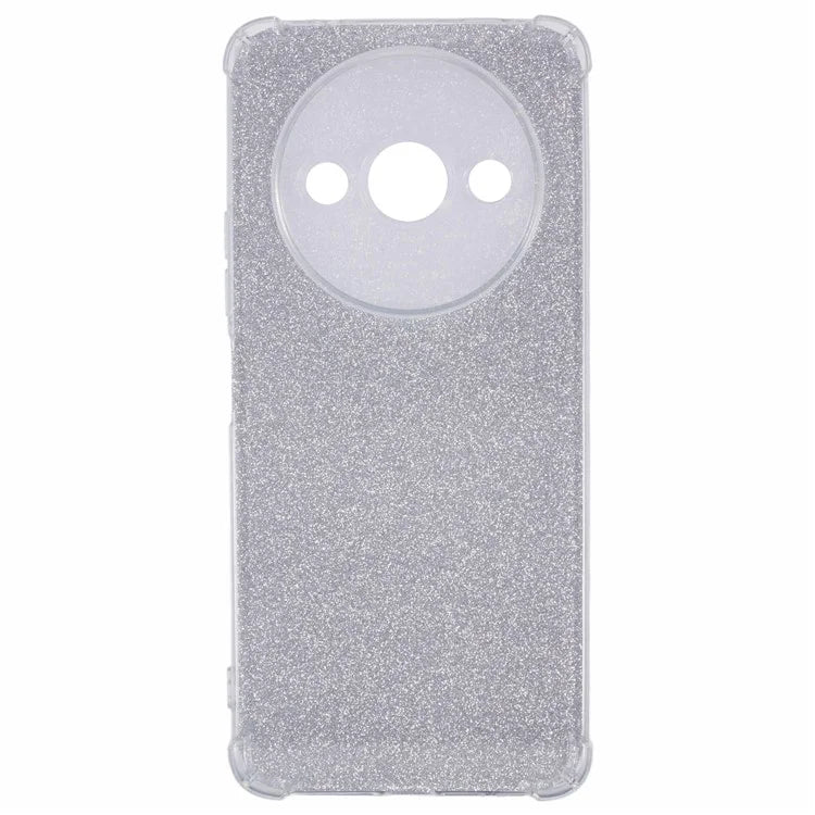 For Xiaomi Redmi A3 4G Clear Phone Case Protective TPU Back Cover with 4 Removable Papers