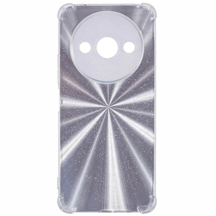 For Xiaomi Redmi A3 4G Clear Phone Case Protective TPU Back Cover with 4 Removable Papers