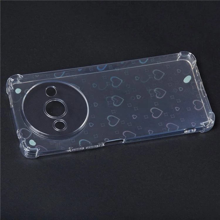 For Xiaomi Redmi A3 4G Clear Phone Case Protective TPU Back Cover with 4 Removable Papers