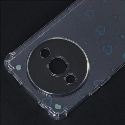 For Xiaomi Redmi A3 4G Clear Phone Case Protective TPU Back Cover with 4 Removable Papers