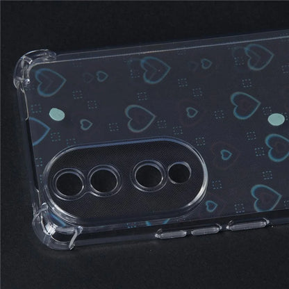 For Honor 90 Clear Phone Case Shockproof TPU Back Cover with 4 Removable Papers