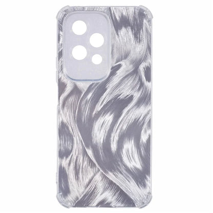 For Honor 200 Lite Shockproof Case TPU Clear Phone Cover with 4 Removable Papers