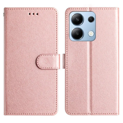 For Xiaomi Redmi Note 13 4G Case Silk Texture Leather TPU Inner Shell Flip Phone Cover