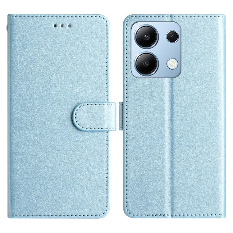 For Xiaomi Redmi Note 13 4G Case Silk Texture Leather TPU Inner Shell Flip Phone Cover