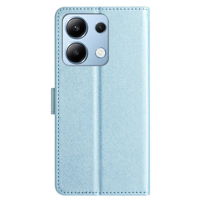 For Xiaomi Redmi Note 13 4G Case Silk Texture Leather TPU Inner Shell Flip Phone Cover