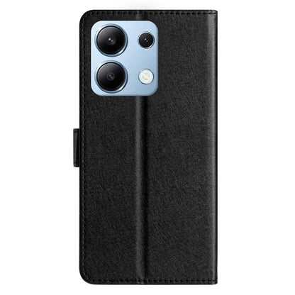 For Xiaomi Redmi Note 13 4G Case Silk Texture Leather TPU Inner Shell Flip Phone Cover