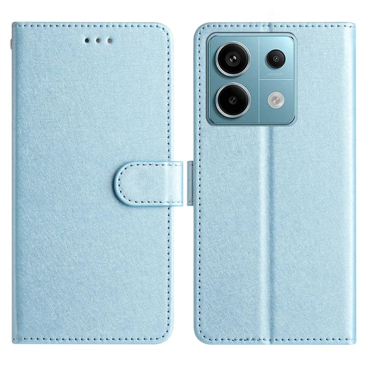 For Xiaomi Redmi Note 13 5G Case Leather Flip Wallet Phone Cover Silk Texture