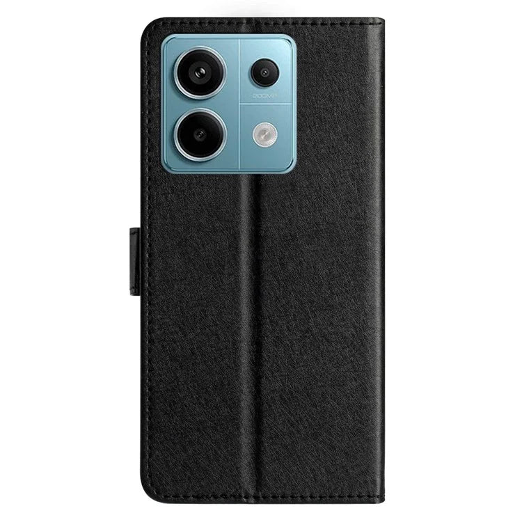 For Xiaomi Redmi Note 13 5G Case Leather Flip Wallet Phone Cover Silk Texture