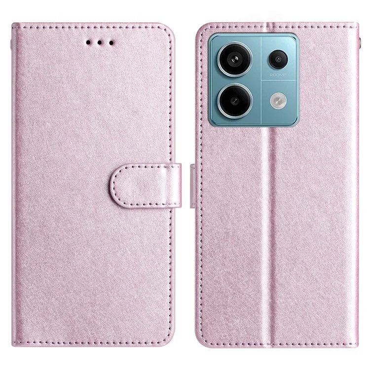 For Xiaomi Redmi Note 13 5G Case Leather Flip Wallet Phone Cover Silk Texture