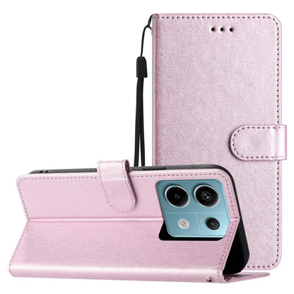 For Xiaomi Redmi Note 13 5G Case Leather Flip Wallet Phone Cover Silk Texture
