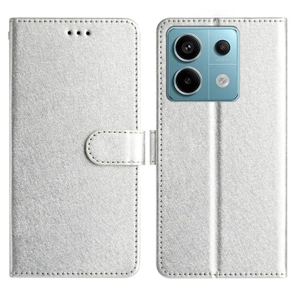 For Xiaomi Redmi Note 13 5G Case Leather Flip Wallet Phone Cover Silk Texture
