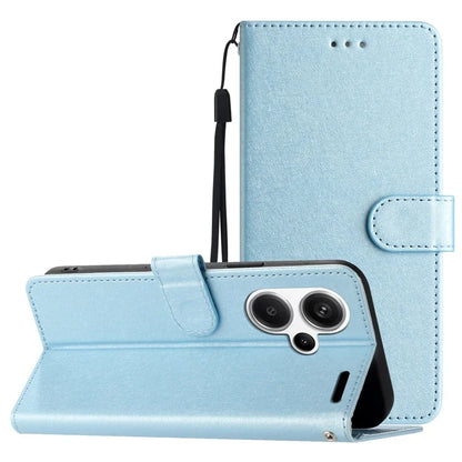 For Xiaomi Redmi Note 13 Pro+ 5G Case Wallet Leather Phone Cover Viewing Stand Wrist Strap