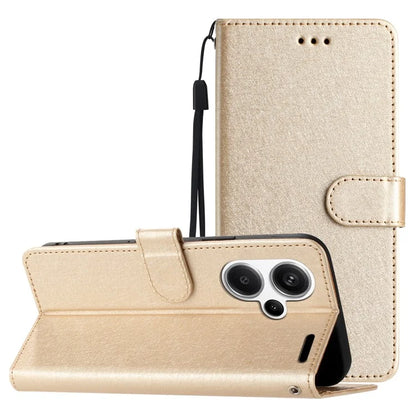 For Xiaomi Redmi Note 13 Pro+ 5G Case Wallet Leather Phone Cover Viewing Stand Wrist Strap