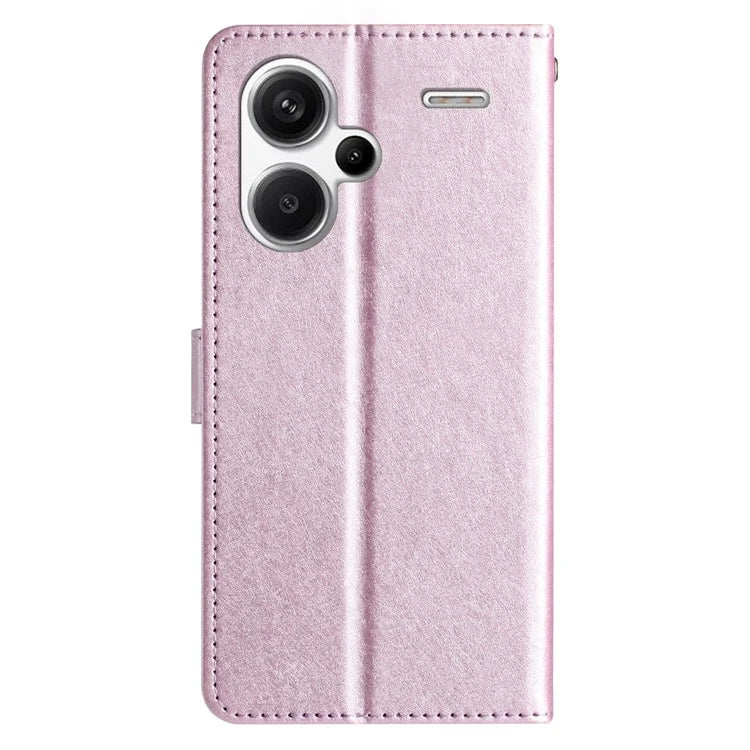 For Xiaomi Redmi Note 13 Pro+ 5G Case Wallet Leather Phone Cover Viewing Stand Wrist Strap