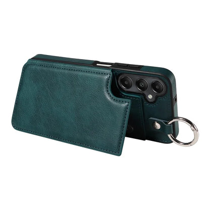 003 For Samsung Galaxy A05s 4G Case Card Holder Leather Phone Back Cover Ring Buckle