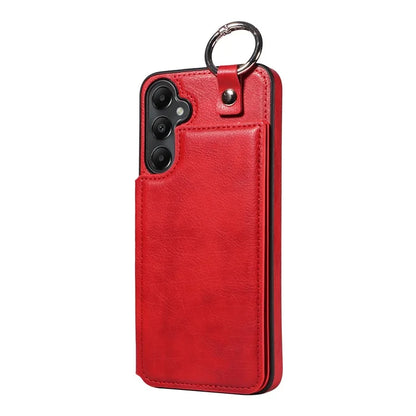 003 For Samsung Galaxy A05s 4G Case Card Holder Leather Phone Back Cover Ring Buckle