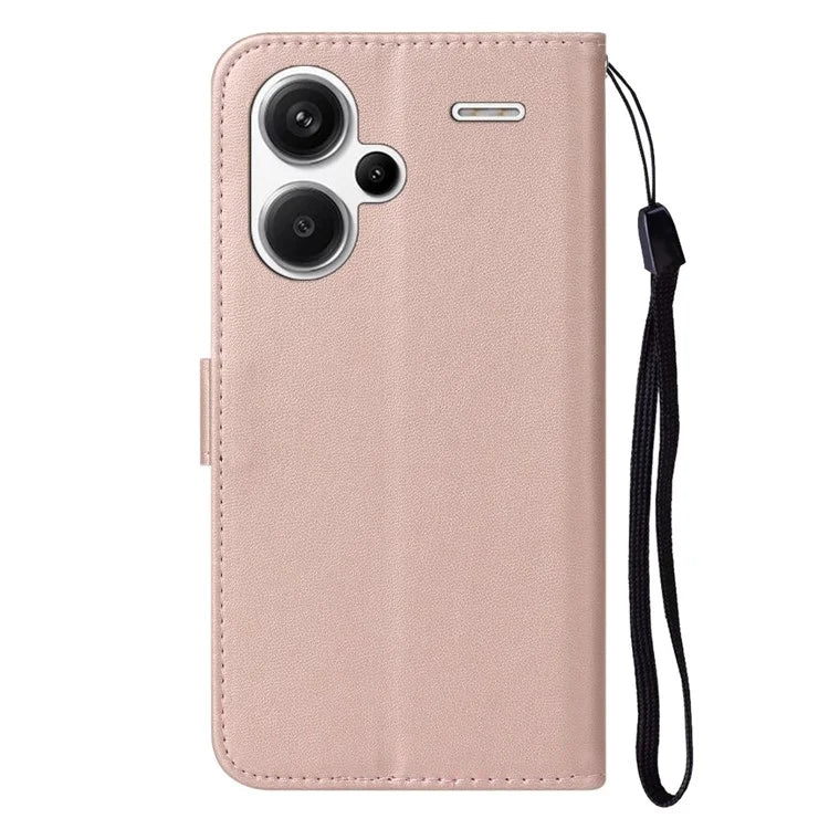For Xiaomi Redmi Note 13 Pro+ 5G Case PU Leather Magnetic Clasp Flip Phone Cover