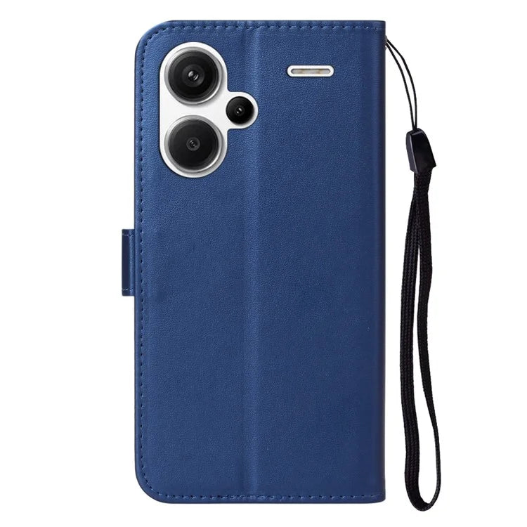 For Xiaomi Redmi Note 13 Pro+ 5G Case PU Leather Magnetic Clasp Flip Phone Cover