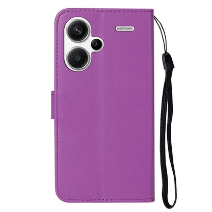 For Xiaomi Redmi Note 13 Pro+ 5G Case PU Leather Magnetic Clasp Flip Phone Cover