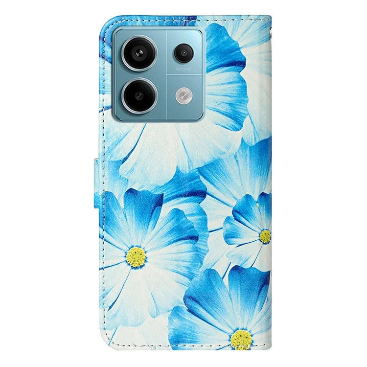 For Xiaomi Redmi Note 13 5G Case Pattern Print Design Flip Wallet Leather Phone Cover
