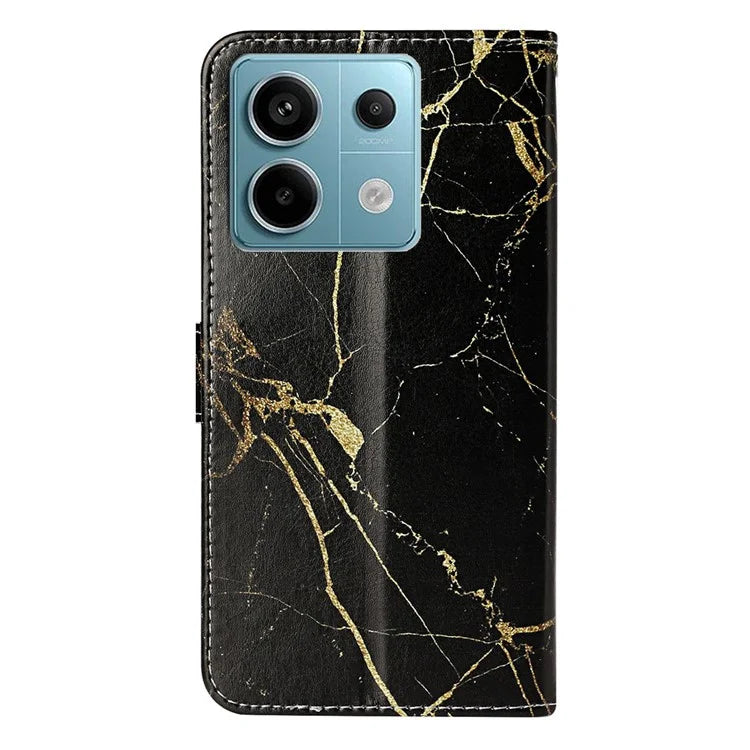 For Xiaomi Redmi Note 13 5G Case Pattern Print Design Flip Wallet Leather Phone Cover
