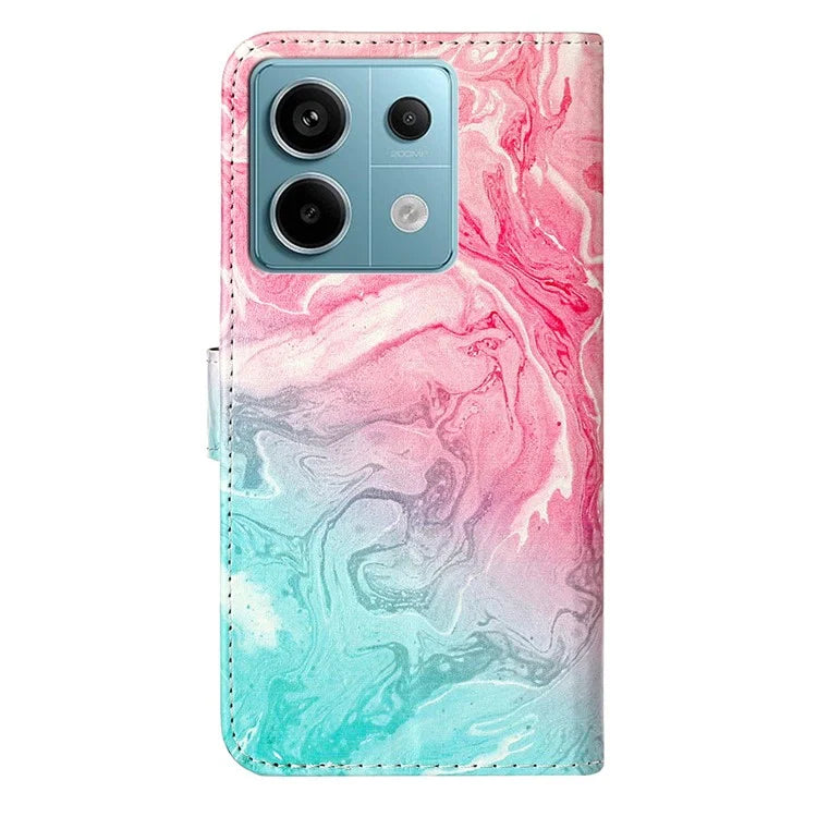 For Xiaomi Redmi Note 13 5G Case Pattern Print Design Flip Wallet Leather Phone Cover