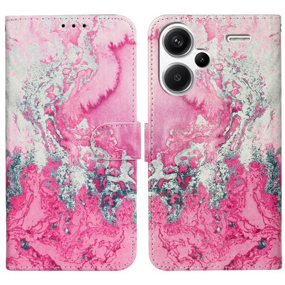 For Xiaomi Redmi Note 13 Pro+ 5G Case Card Slots Viewing Stand Leather Phone Cover Pattern Printed