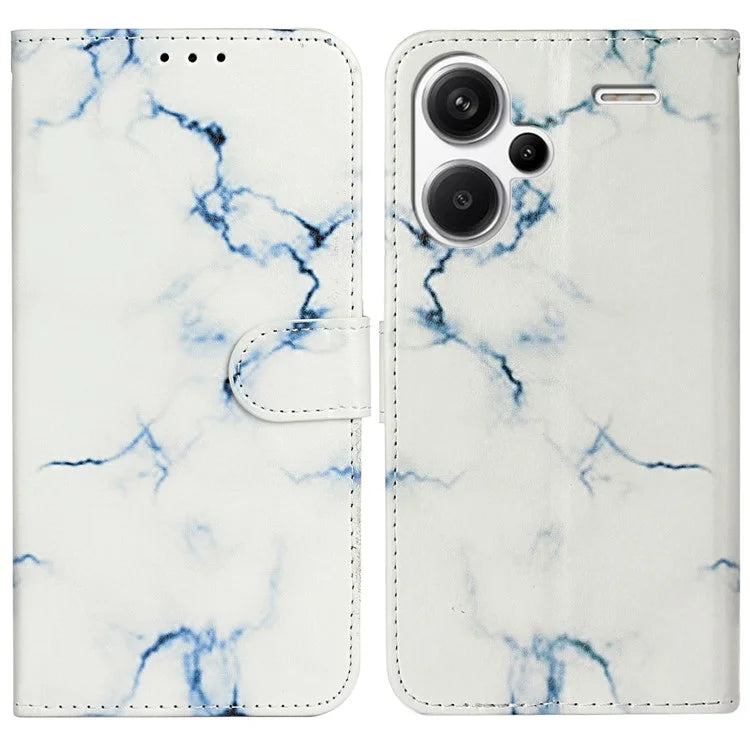 For Xiaomi Redmi Note 13 Pro+ 5G Case Card Slots Viewing Stand Leather Phone Cover Pattern Printed