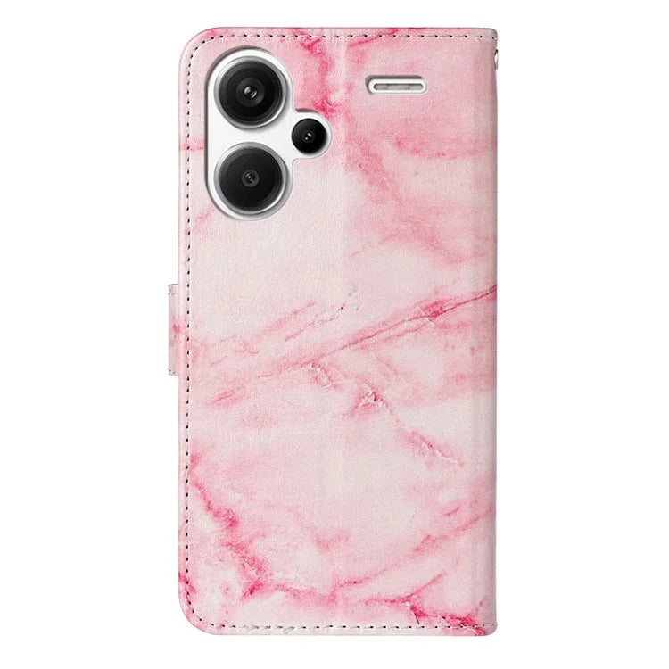 For Xiaomi Redmi Note 13 Pro+ 5G Case Card Slots Viewing Stand Leather Phone Cover Pattern Printed