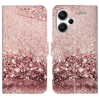 For Xiaomi Redmi Note 13 Pro+ 5G Case Card Slots Viewing Stand Leather Phone Cover Pattern Printed