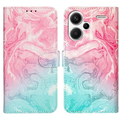 For Xiaomi Redmi Note 13 Pro+ 5G Case Card Slots Viewing Stand Leather Phone Cover Pattern Printed