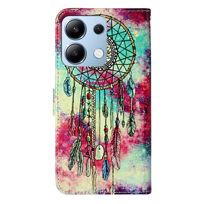 For Xiaomi Redmi Note 13 4G Case Pattern PU Leather Shockproof Flip Phone Cover