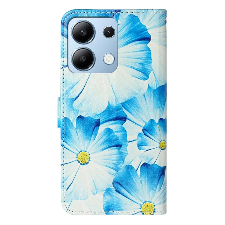 For Xiaomi Redmi Note 13 4G Case Pattern PU Leather Shockproof Flip Phone Cover
